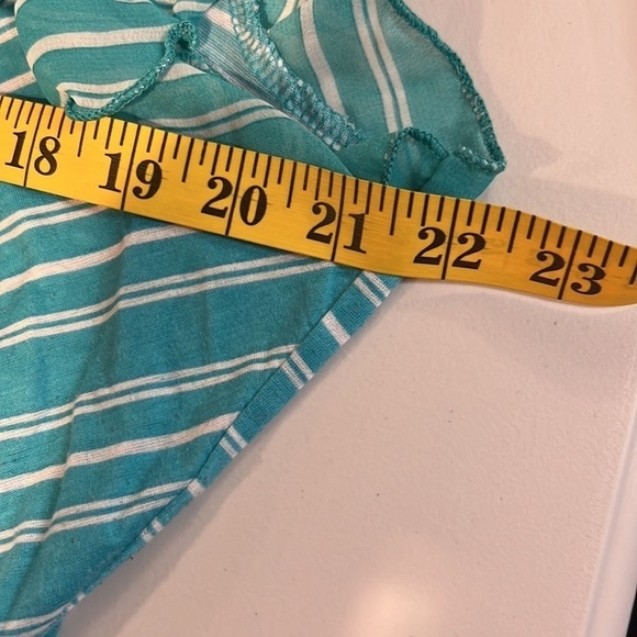French Laundry Green and White Button Down Blouse XL - Picture 5 of 8